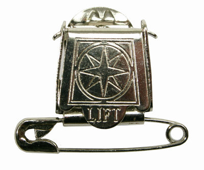 Utställningsnål med nummerlappshållare