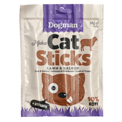 Cat sticks kalkon lamm 3p