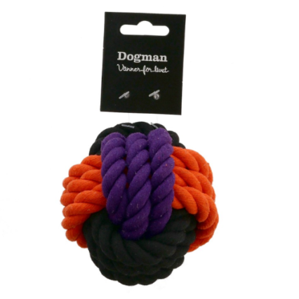 Dogman hundleksak repboll orange 9cm