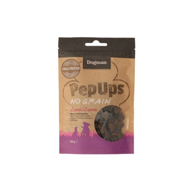 Dogman PepUps no grain lamm 90g