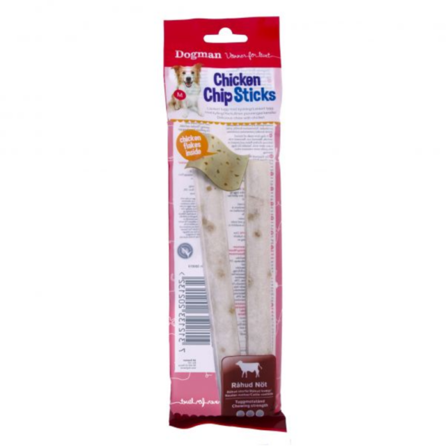 Dogman Hundgodis Chip Sticks kyckling