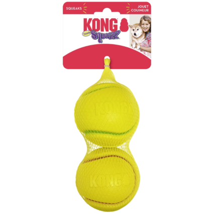 KONG Hundleksak Squeezz Tennis 2p