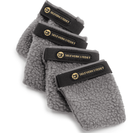 Seleverkstedet Fleece Grey Hundskor 4-p Grå