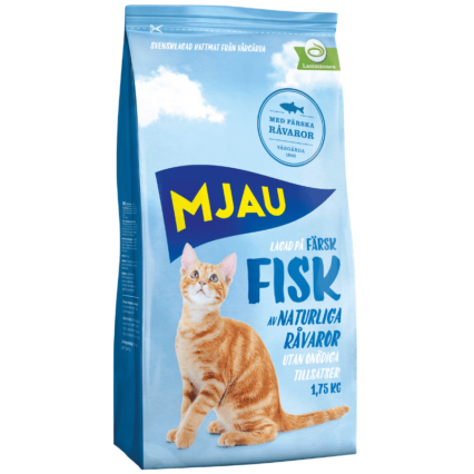 Mjau Torrfoder Med Fisk 1,75kg
