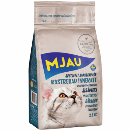 Mjau - Kastrerad innekatt 2,8kg