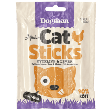 Cat sticks kyckling lever 3p