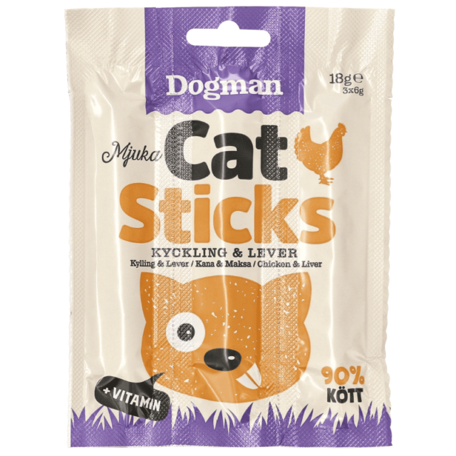 Cat sticks kyckling lever 3p