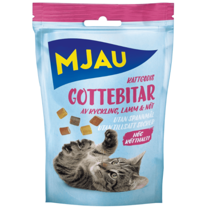 Mjau Kattgodis Gottebitar 30g