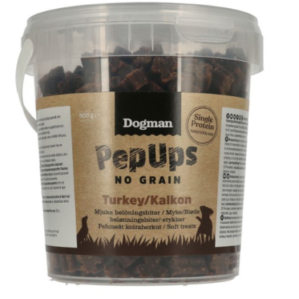 Dogman PepUps no grain kalkon 500g